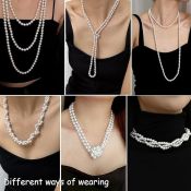 Extra Long Pearl Necklace