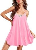 Chemise Baby Doll With Lace Detail Plus Sizes