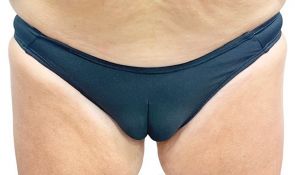 Black Camel Toe Panties With Silicone Labia Lips