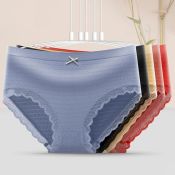 Lace Trimmed Bikini Panty Two Pack