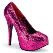 Wide Width Glitter Pumps 5 3/4" Heel